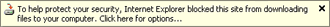 IE Download Warning